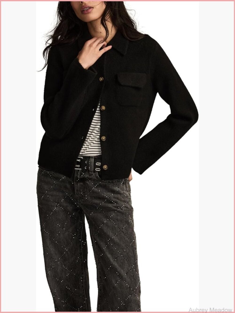 Collared Button Down Sweater - Casual Cardigan